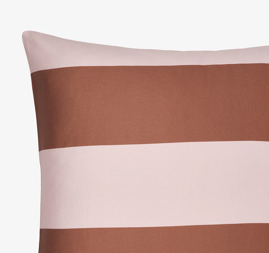 Rugby Stripe European Pillowcase Orchid - Image 2