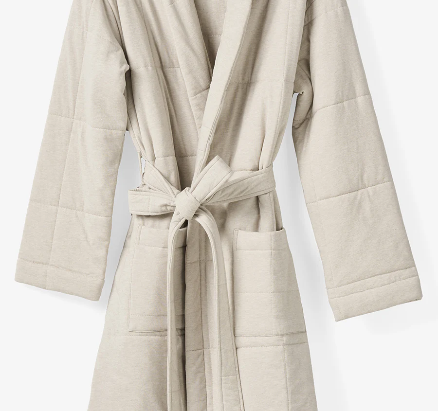 Ryland Jersey Bathrobe Pebble - Image 2