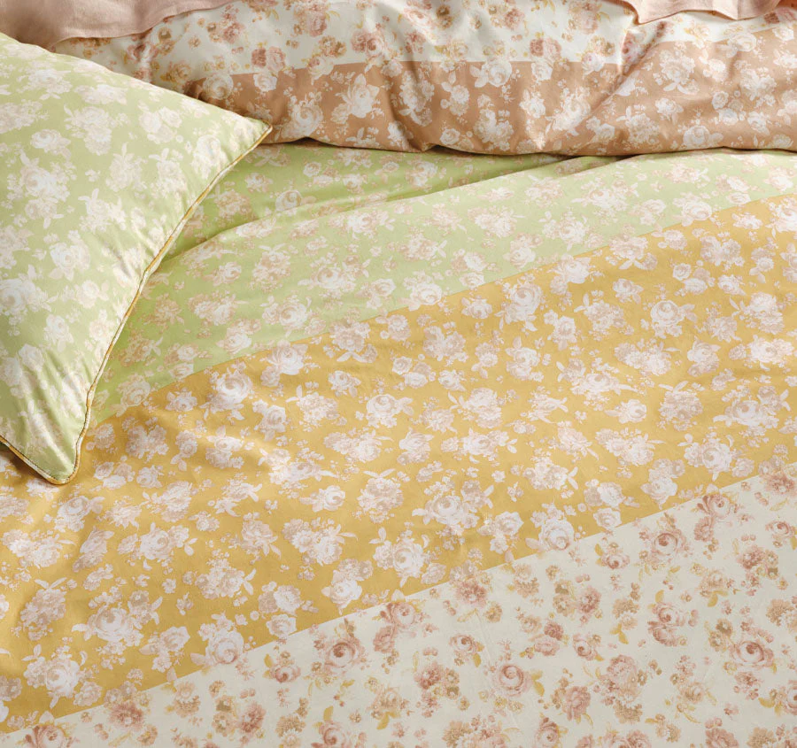 Shania Quilt Cover Set Range Honey - Image 2