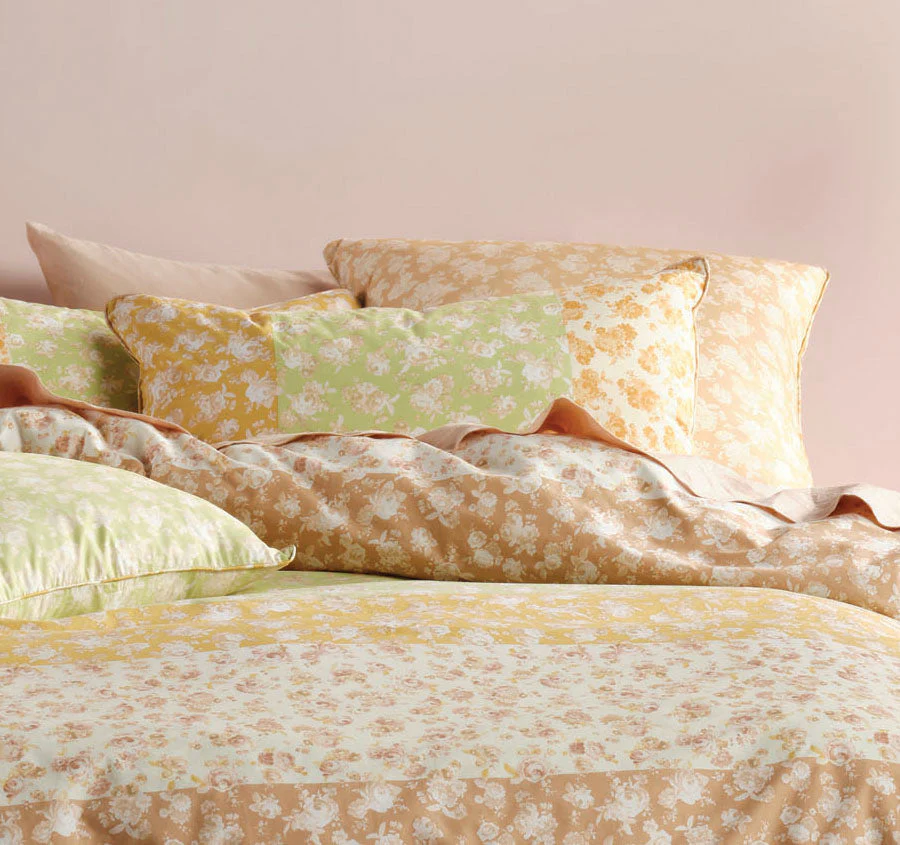 Shania Quilt Cover Set Range Honey - Image 4