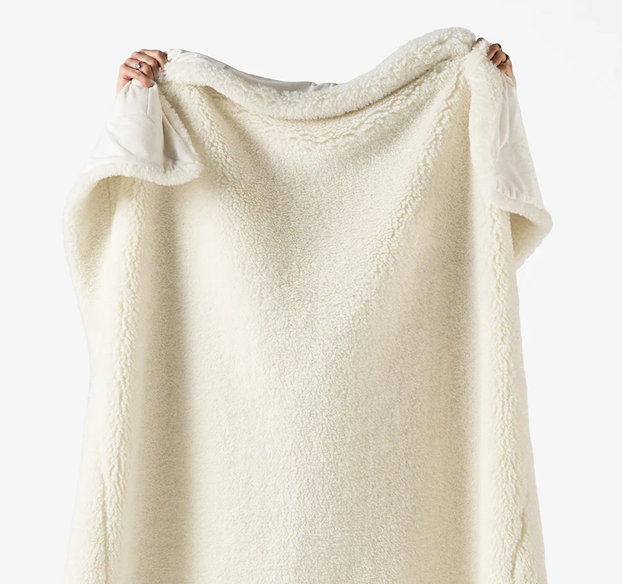 Shetland 130x170cm Throw Rug Cream - Image 2