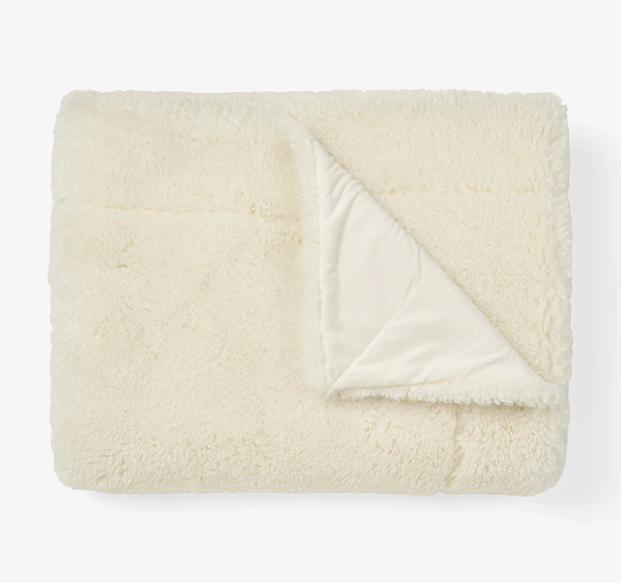 Shetland 130x170cm Throw Rug Cream - Image 3
