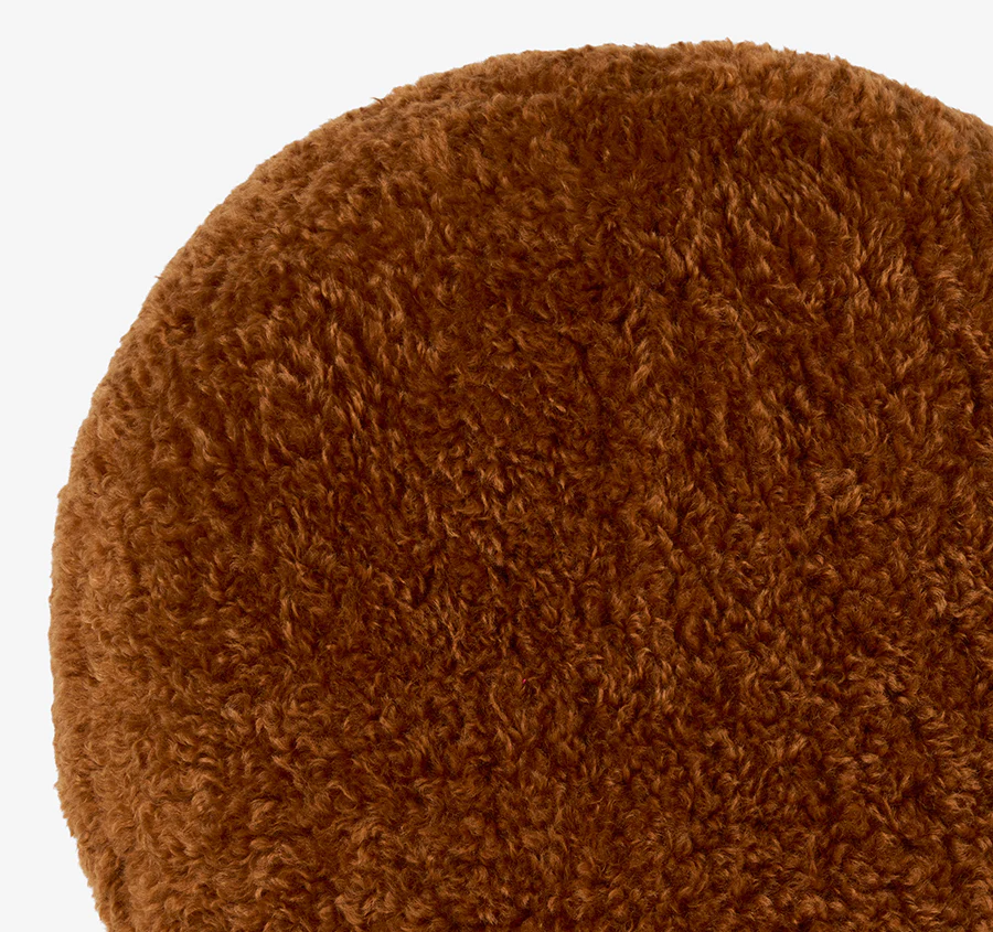 Shetland 43cm Round Filled Cushion Cinnamon - Image 2