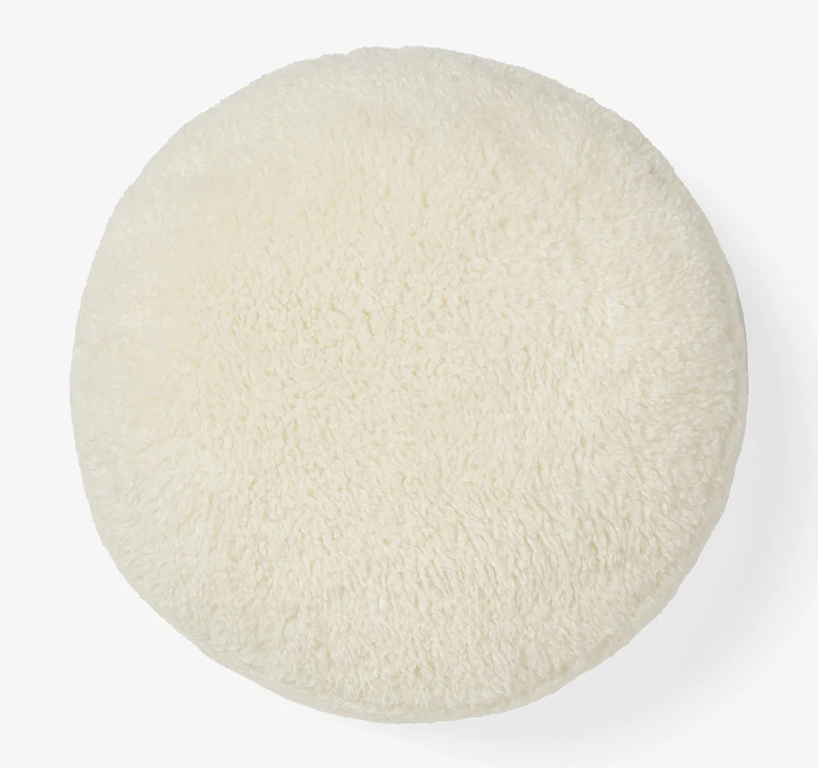Shetland 43cm Round Filled Cushion Cream