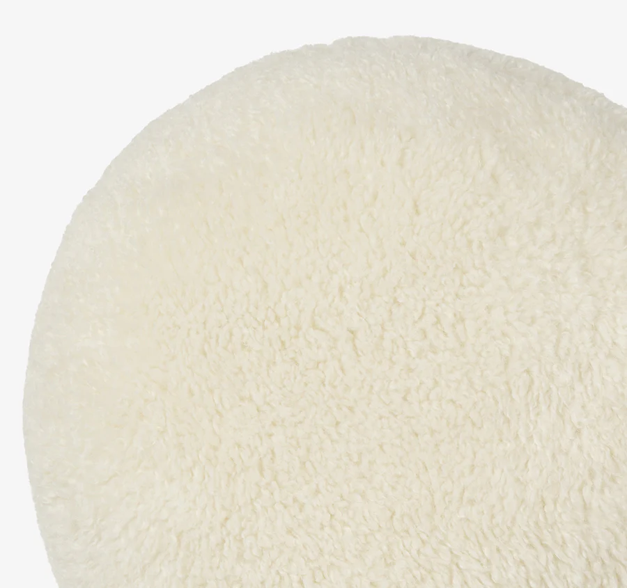 Shetland 43cm Round Filled Cushion Cream - Image 2