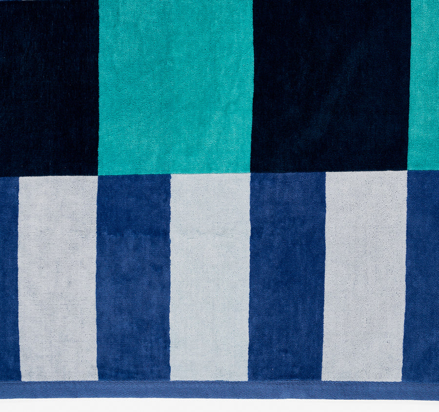 Square 95x175cm Beach Towel Blue - Image 2