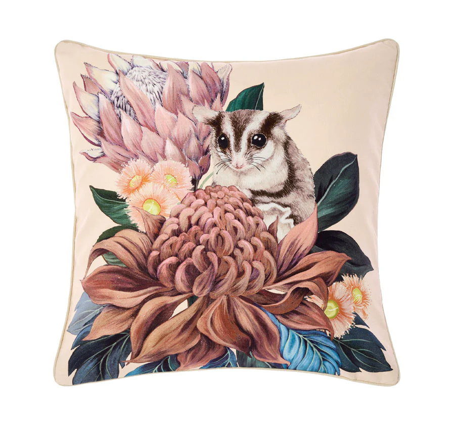 Sugar Glider 48x48cm Filled Cushion Seashell