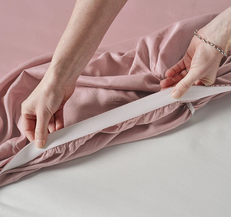 Surf Wash Mega Sheet Set Range Dusty Rose - Image 4