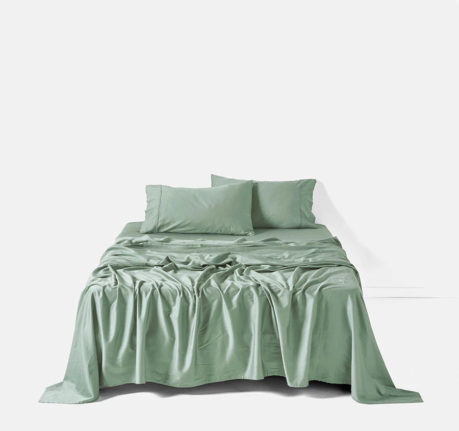 Surf Wash Mega Sheet Set Range Seafoam