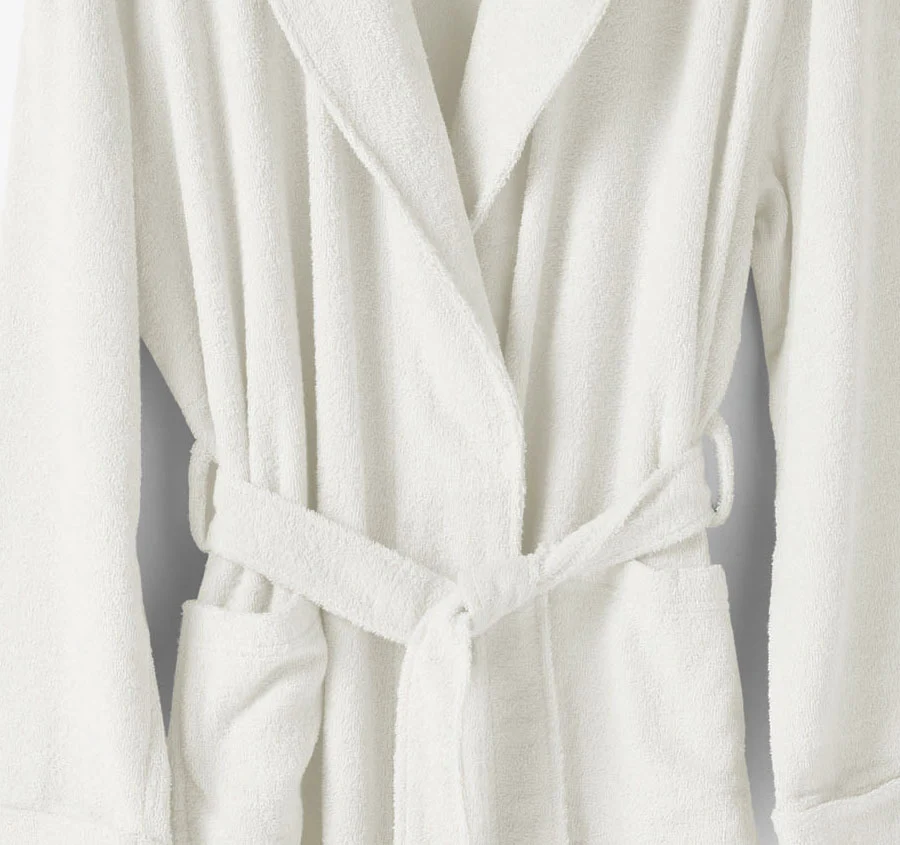 Terry Bathrobe White - Image 2
