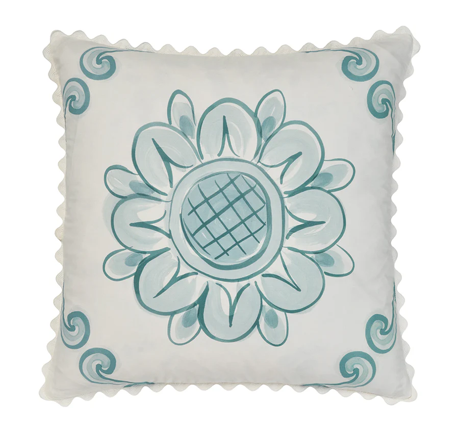 Thalia 48x48cm Filled Cushion Blue