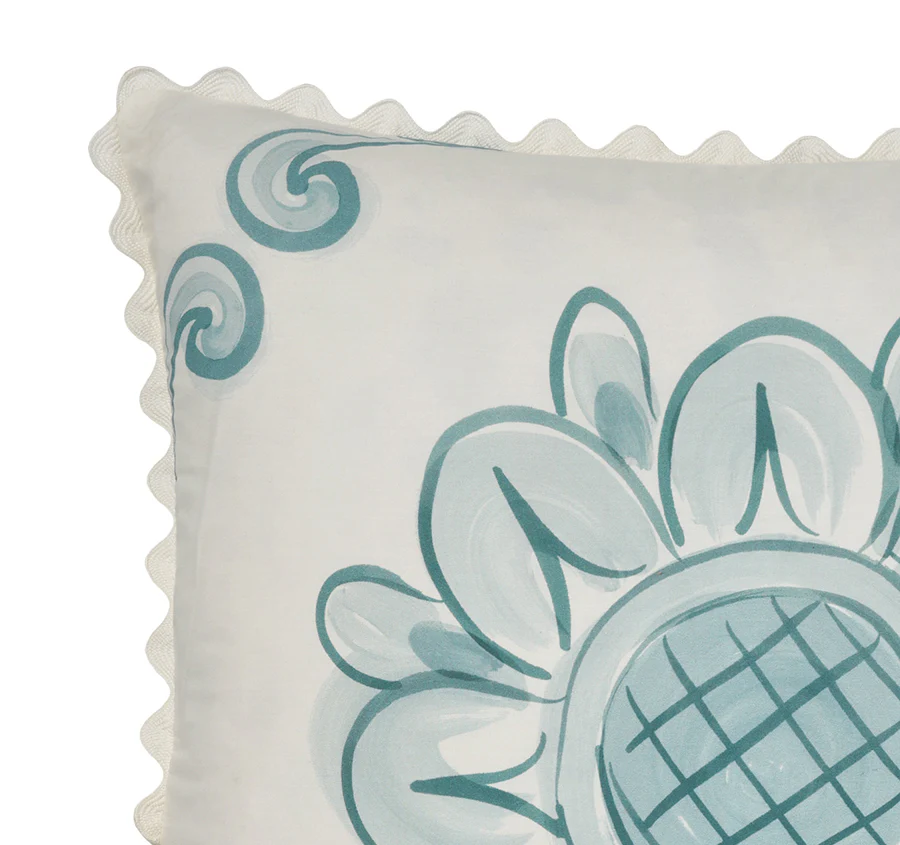 Thalia 48x48cm Filled Cushion Blue - Image 2