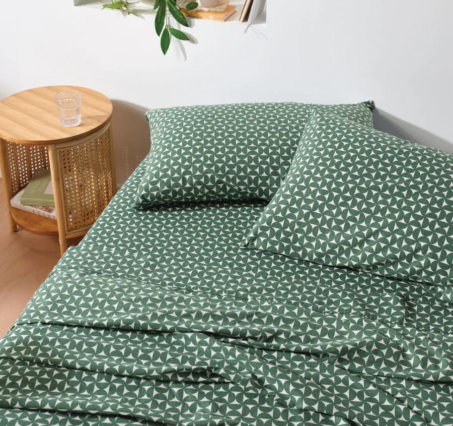 Tyra Printed Flannelette Cotton Mega Sheet Set Range Forest - Image 3