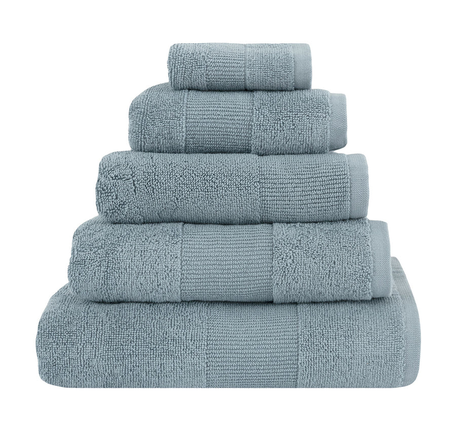 Verana 550GSM Cotton Bath Towel Range Bluesteel