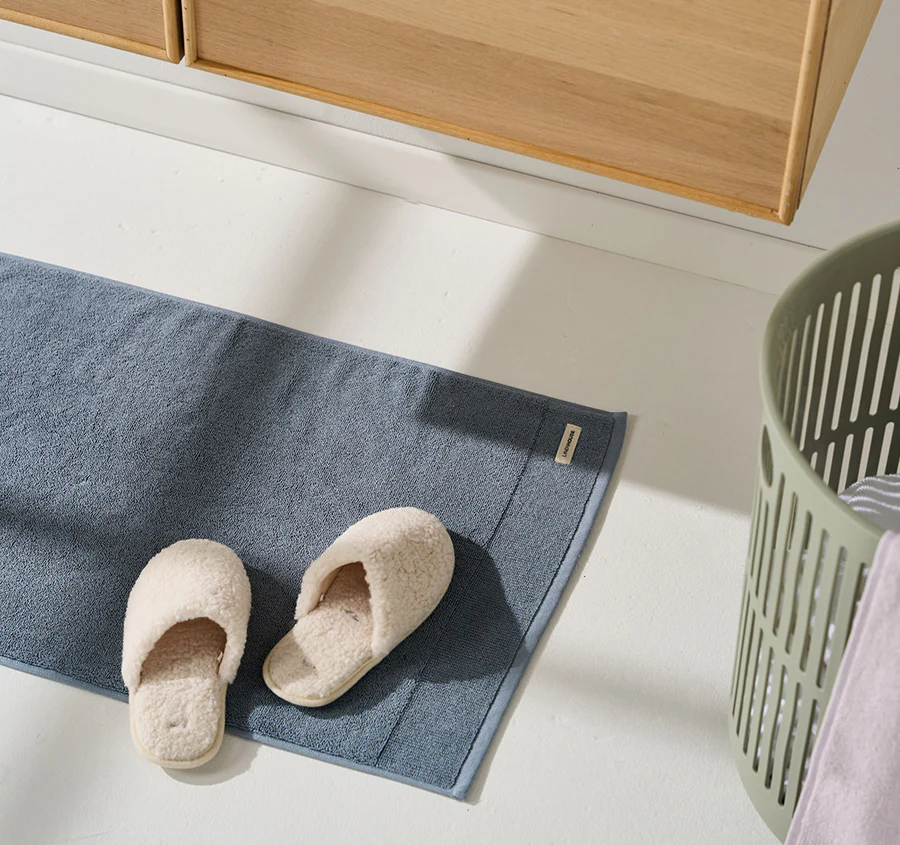 Verana 800GSM Cotton Bath Mat Bluesteel