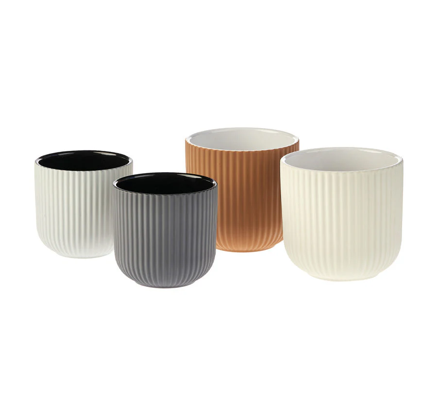 Vincent 17cm Planter Pot Ivory - Image 3
