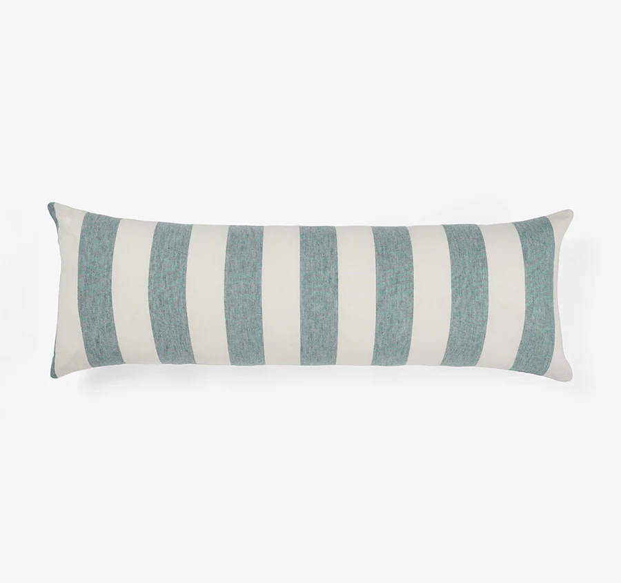 Vintage Stripe 30x90cm Filled Cushion Denim
