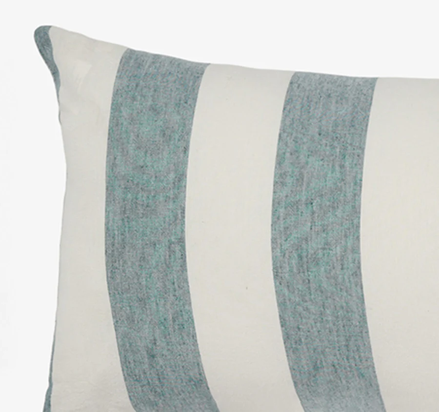 Vintage Stripe 30x90cm Filled Cushion Denim - Image 2