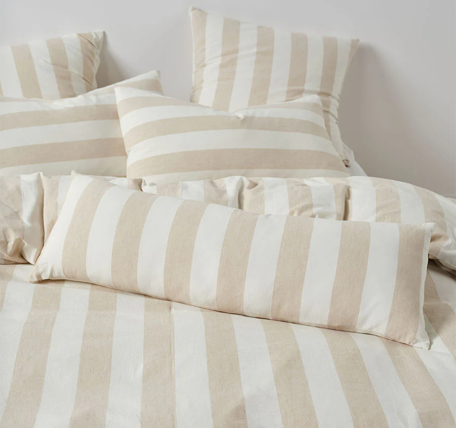 Vintage Stripe 30x90cm Filled Cushion Natural - Image 3