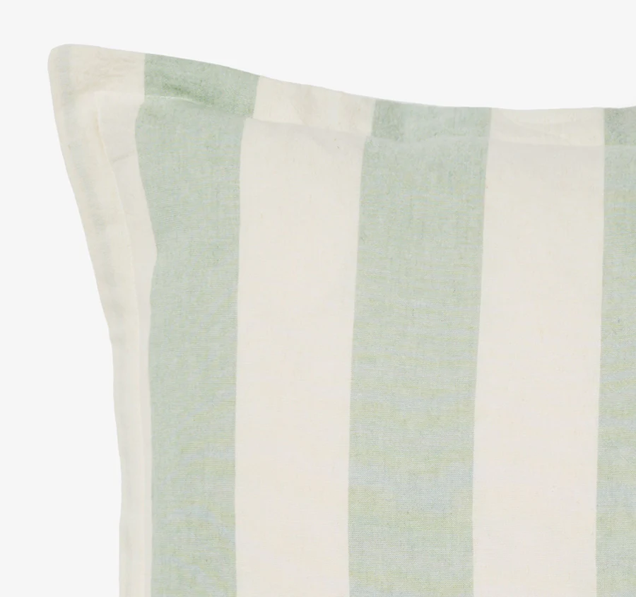 Vintage Stripe 48x48cm Filled Cushion Jade - Image 2
