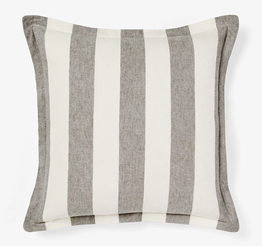 Vintage Stripe 48x48cm Filled Cushion Steel
