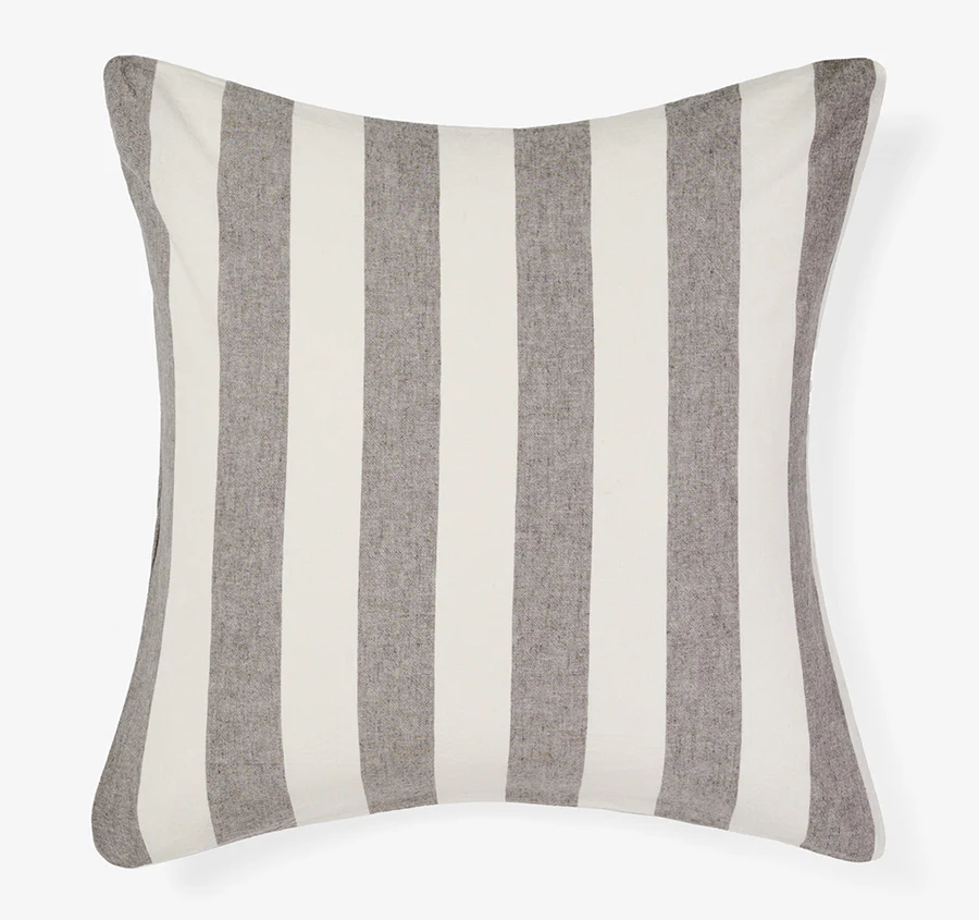Vintage Stripe European Pillowcase Steel