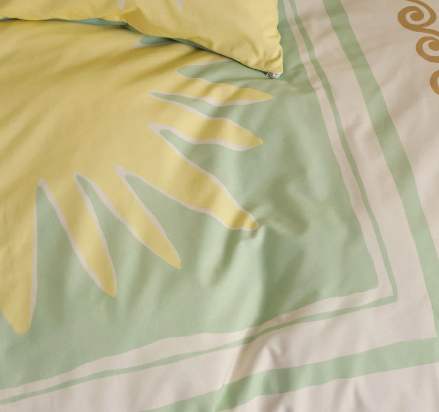 Visage Quilt Cover Set Range Seafoam - Image 2