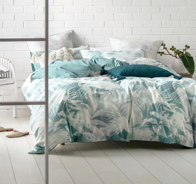 Winter Garden European Pillowcase Mint - Image 2
