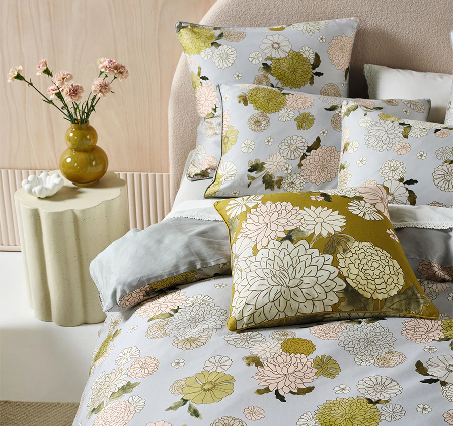 Zuri Quilt Cover Set Range Seafoam - Image 5