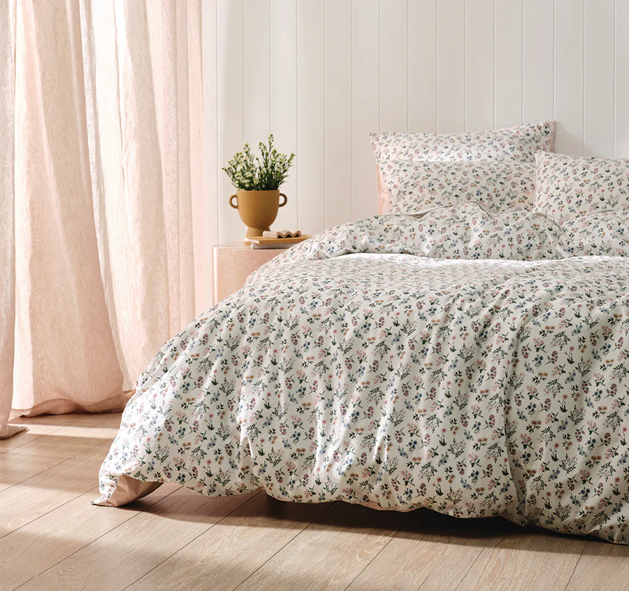 Annie Quilt Cover Set Range Blush - Image 6