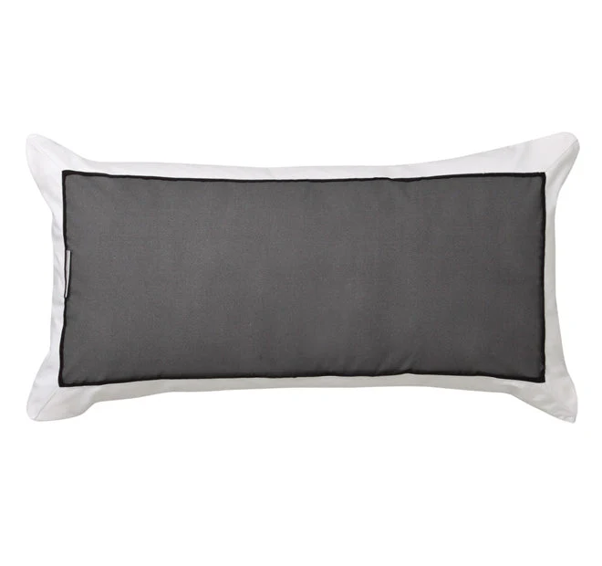 Essex 30x60cm Filled Cushion Charcoal
