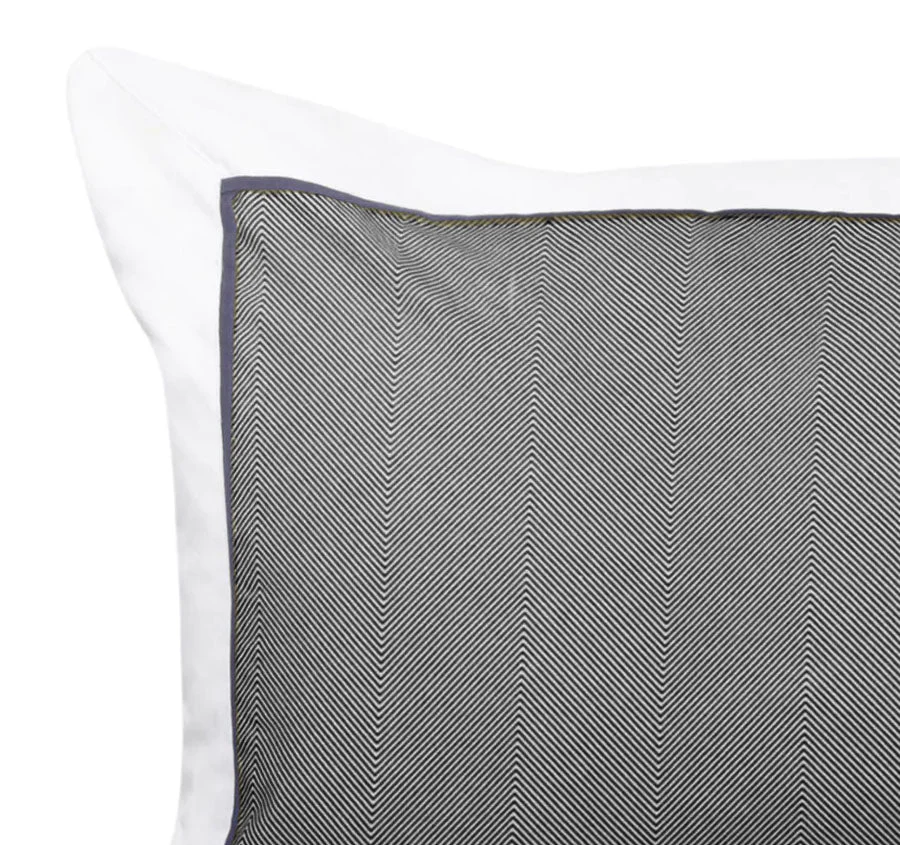 Essex European Pillowcase Charcoal - Image 2