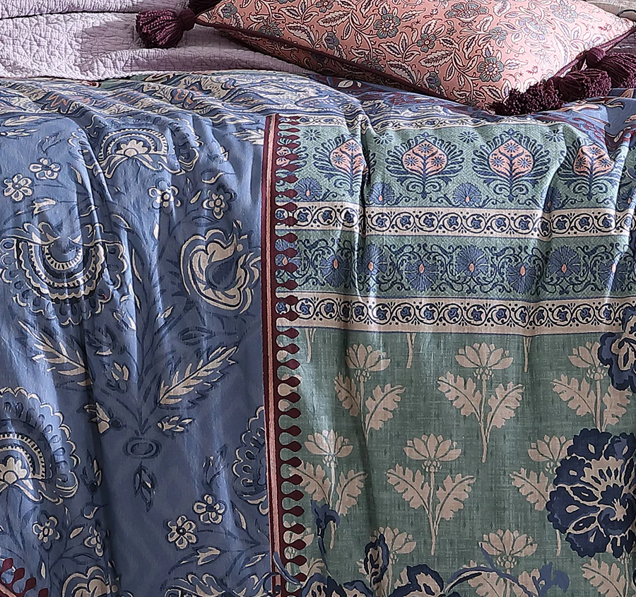 Jessa Quilt Cover Set Range Blush - Image 2