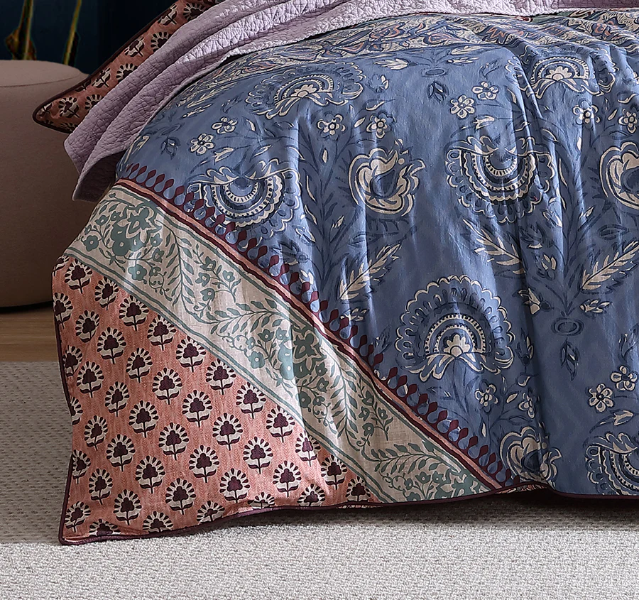 Jessa Quilt Cover Set Range Blush - Image 3