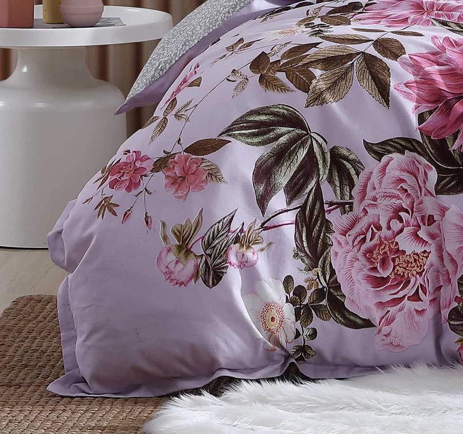 Maeve Quilt Cover Set Range Lilac - Image 3