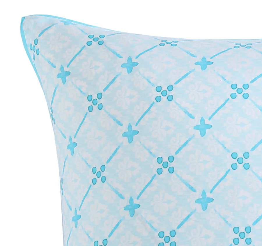 Parakeeta European Pillowcase Aqua - Image 2