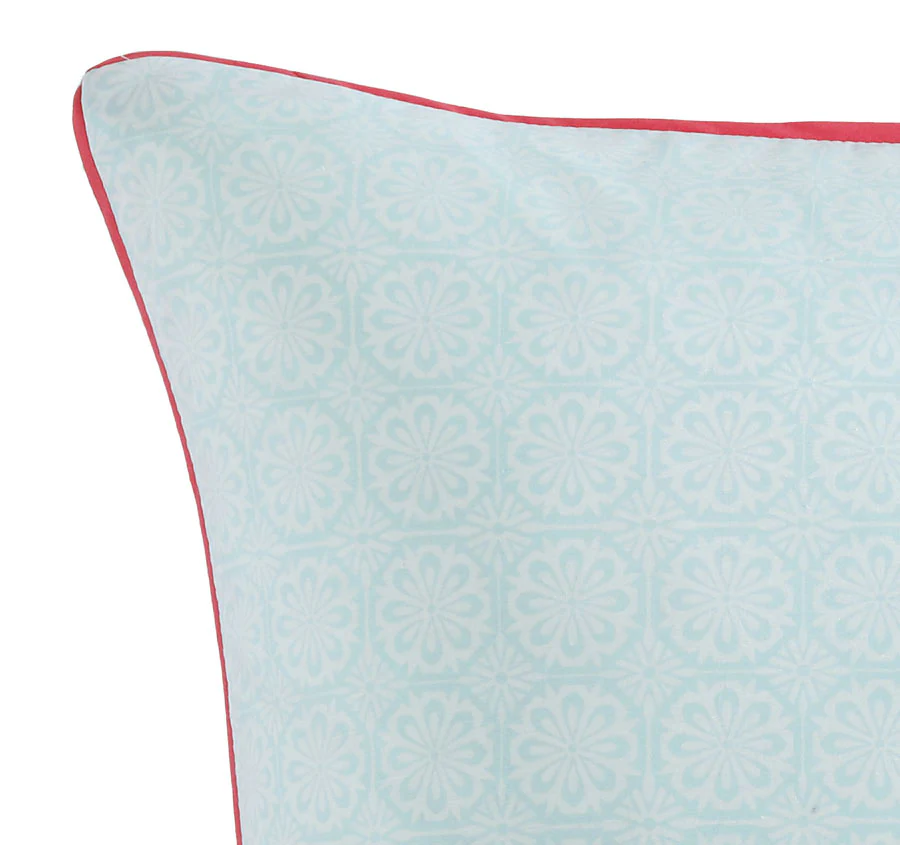 Posie European Pillowcase Aqua - Image 2
