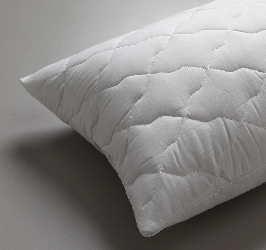 Pure Cotton Quilted Standard Pillow Protector - Image 3