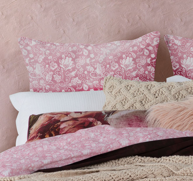 Rosetta Quilt Cover Set Plum - Image 4