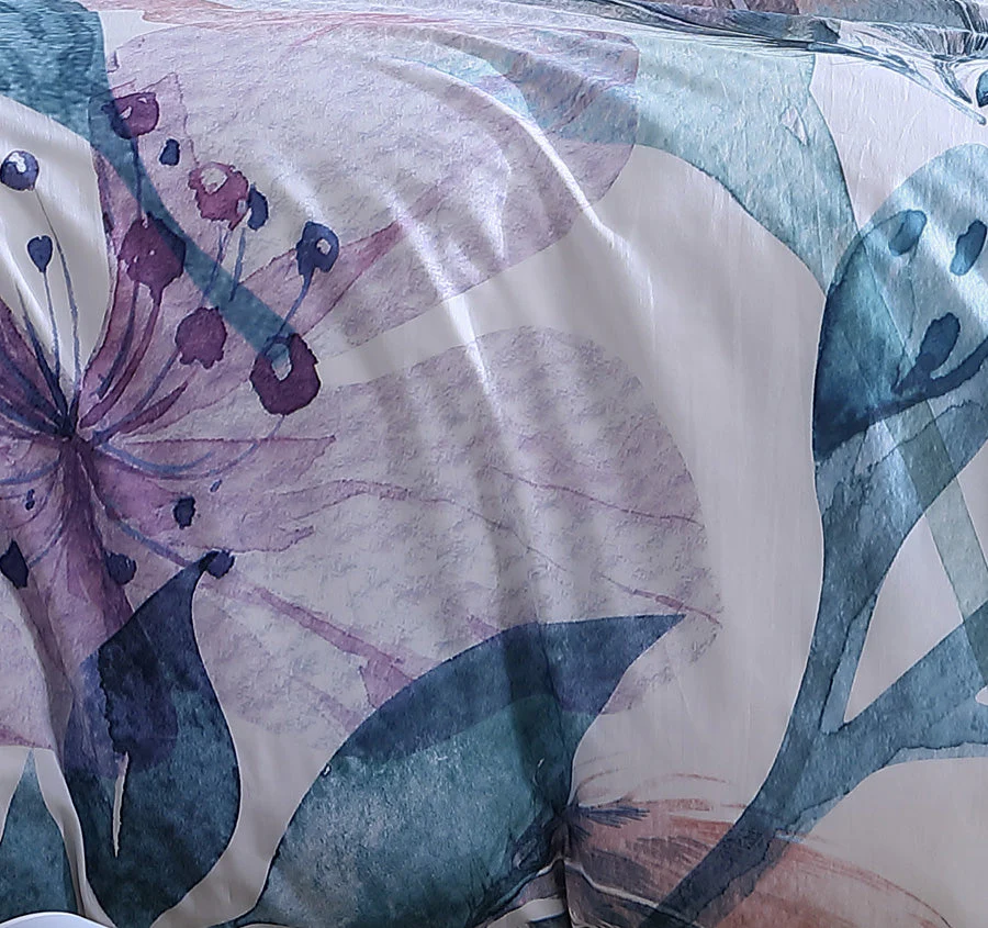 Teagan Quilt Cover Set Range Lilac - Image 2