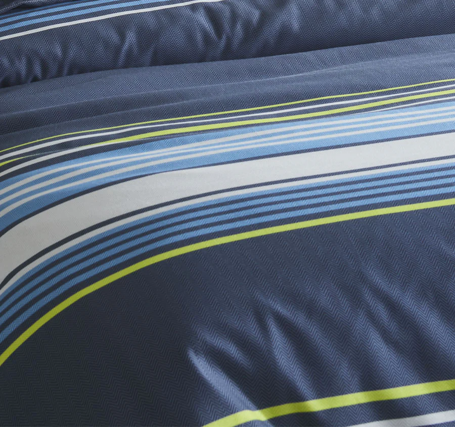 Zayn Quilt Cover Set Range Blue - Image 2