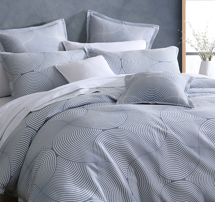Arlo Quilt Cover Set Range Slate - Image 5