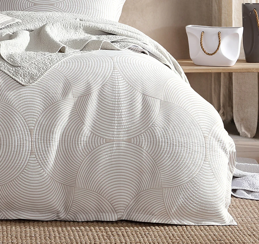 Arlo Quilt Cover Set Range Stone - Image 3