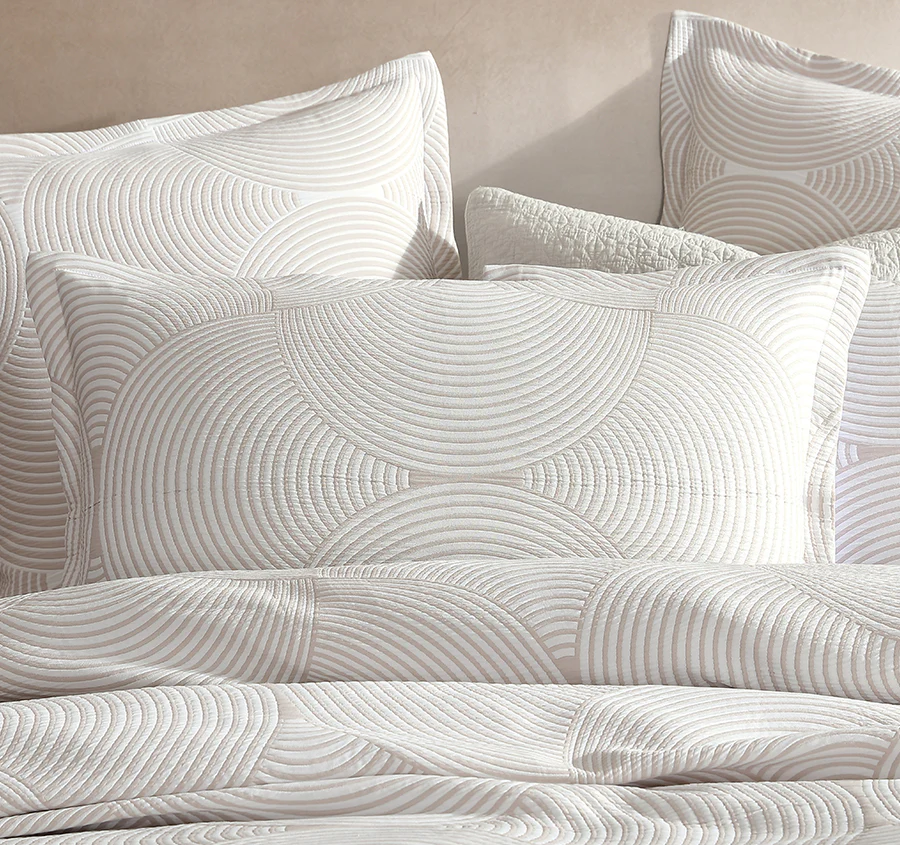 Arlo Quilt Cover Set Range Stone - Image 4