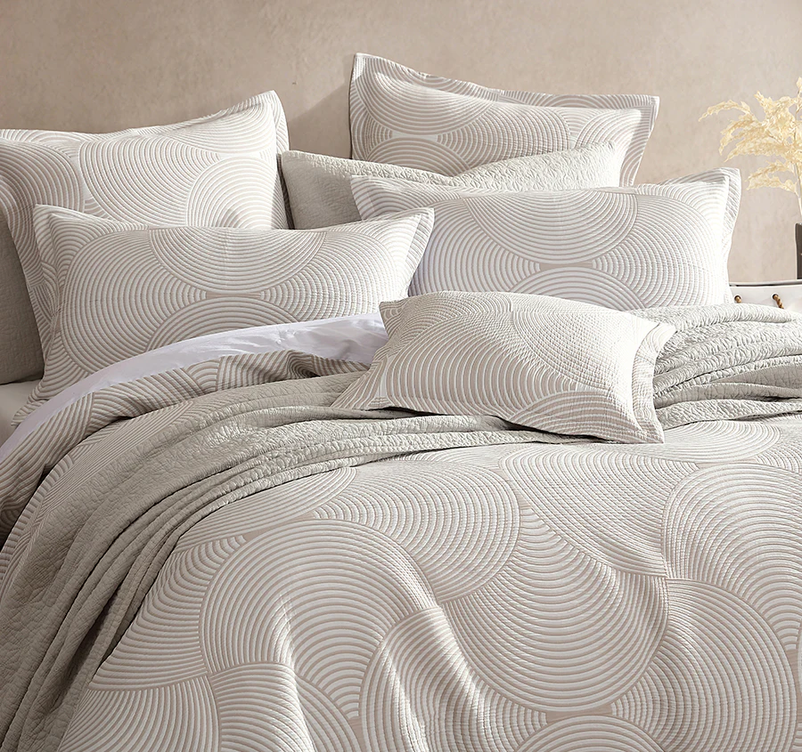 Arlo Quilt Cover Set Range Stone - Image 5