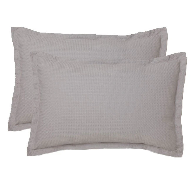 Ascot Standard Pillowcase Pair Pewter