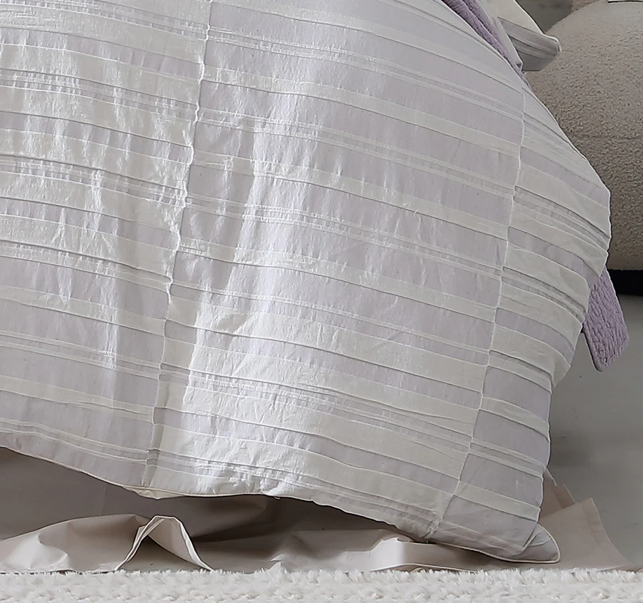 Balmoral Quilt Cover Set Range Lilac - Image 3
