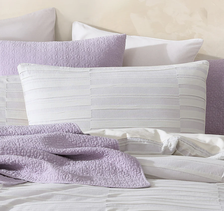 Balmoral Quilt Cover Set Range Lilac - Image 4