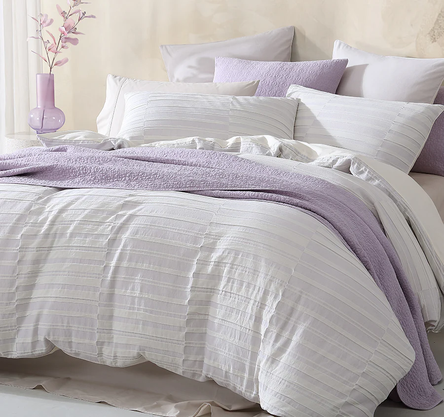 Balmoral Quilt Cover Set Range Lilac - Image 5