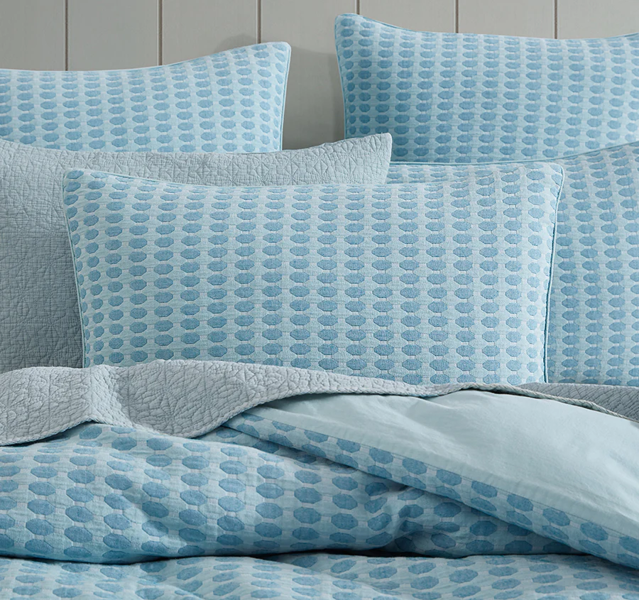 Frankie Quilt Cover Set Range Turquoise - Image 4